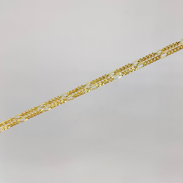 Cadena Fígaro 60 cm 2 mm Oro de 18 k REF: CA265