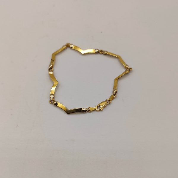 Pulsera hondas en puntas