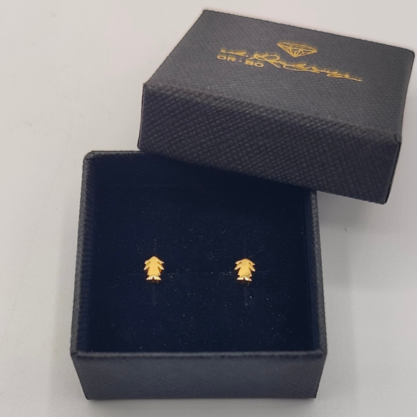 Pendientes de Niña en Oro de 18k Infantiles