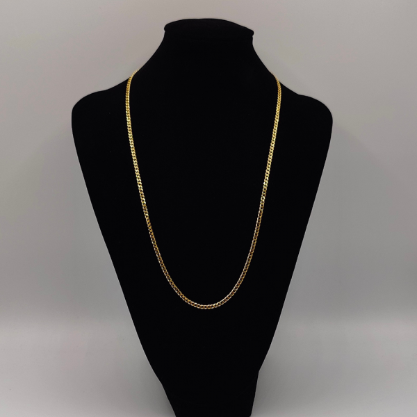 Cadena Cubana 60 cm 3 mm Oro de 18 k REF:CA271