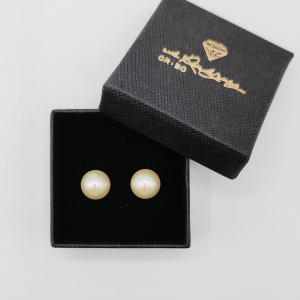 Pendiente de Perla con Cierre de Oro 18 k