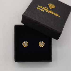 Pendiente Corazón de Oro de 18K