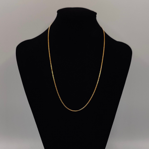 Cadena Cubana 50 cm 1 mm Oro de 18 k REF:CA275