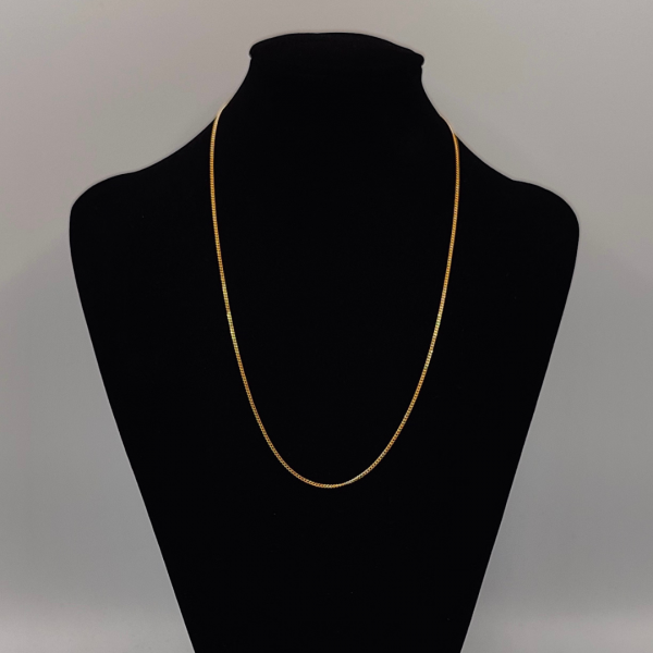 Cadena Cubana 50 cm 1 mm Oro de 18 k REF:CA275