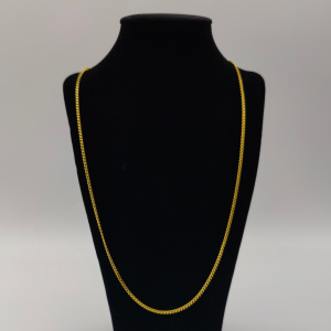 cadena cubana 60 cm 1 mm oro de 18 k REF: CA286