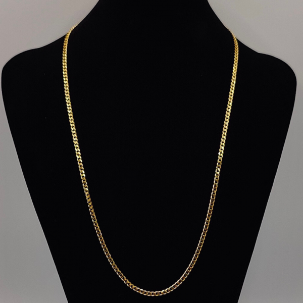 Cadena Cubana 60 cm 3 mm Oro de 18 k REF:CA271