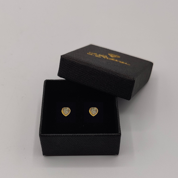 Pendiente Corazón de Oro de 18K