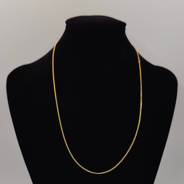 Cadena Cubana 50 cm 1 mm Oro de 18 k REF:CA275
