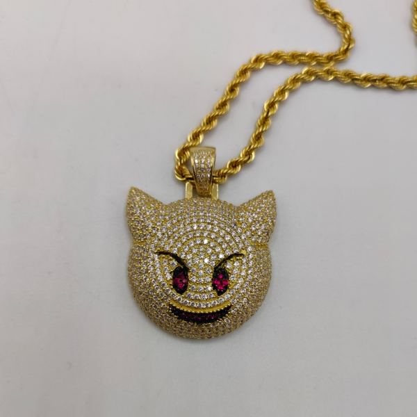 Colgante emoticono diablo