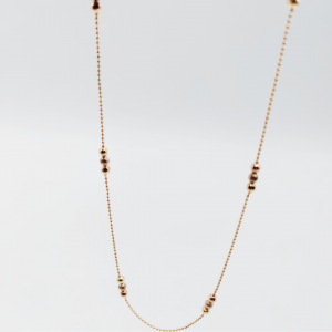 Collar bolitas 40 cm de oro de 18 k REF: CA282