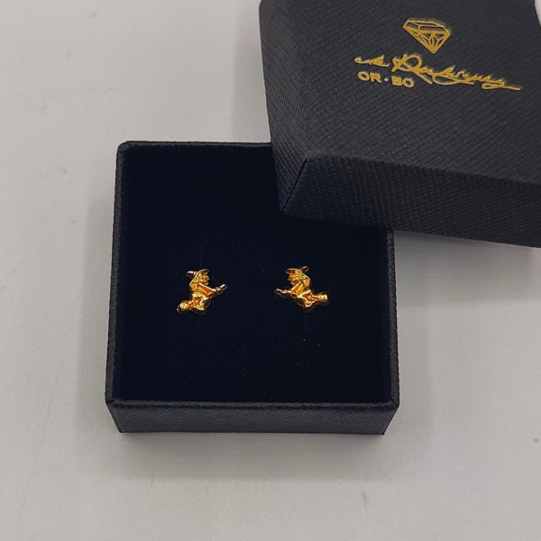 Pendientes de Brujita en Oro de 18k Infantil