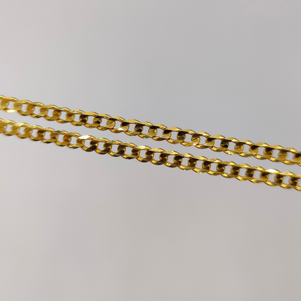 Cadena Cubana 60 cm 3 mm Oro de 18 k REF:CA271