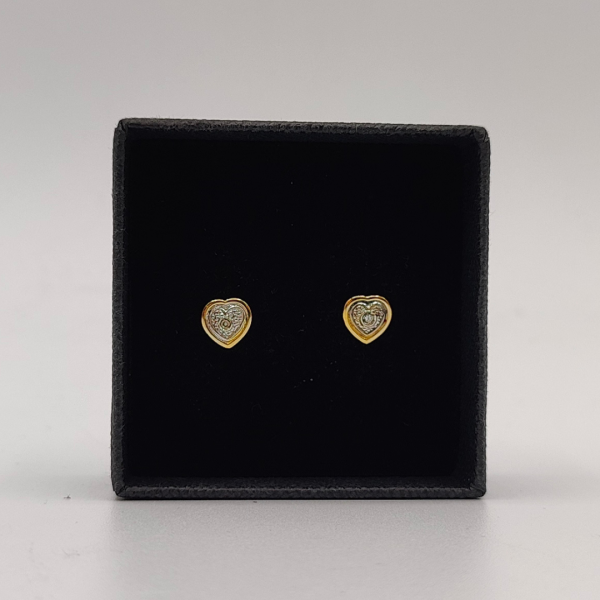 Pendiente Corazón de Oro de 18K