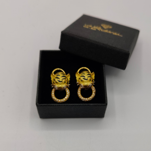 Pendientes cabeza de leopardo