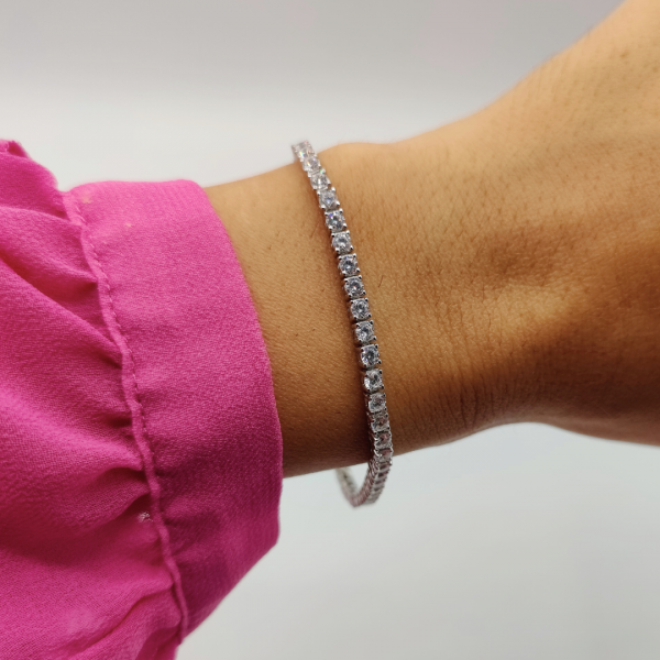 Pulsera articulada de plata cada eslabon es una criconita