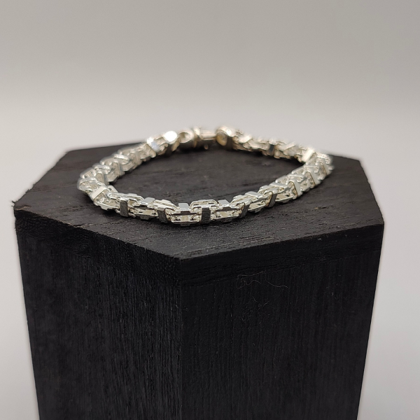 Pulsera bizantina de plata
