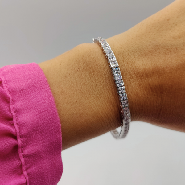 Pulsera articulada de plata cada eslabon es una criconita