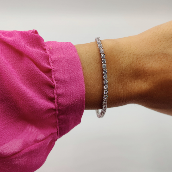 Pulsera articulada de plata cada eslabon es una criconita