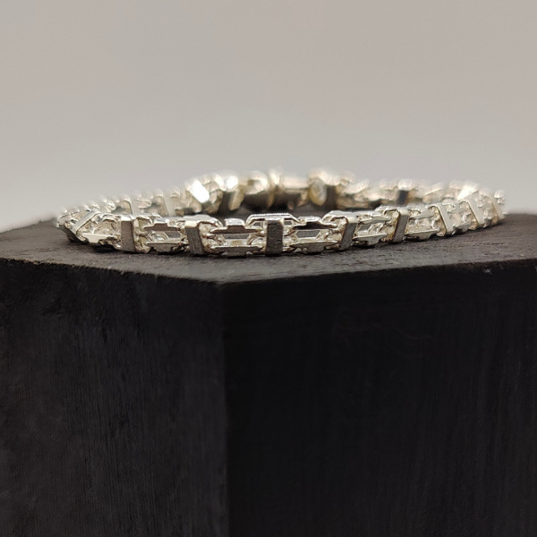 Pulsera bizantina de plata