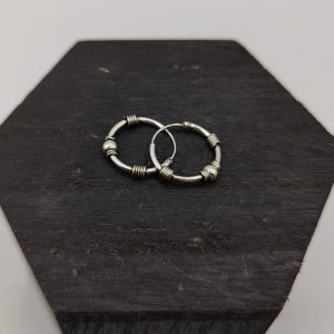 Pendiente aro estilo bali 1,8 cm de diámetro