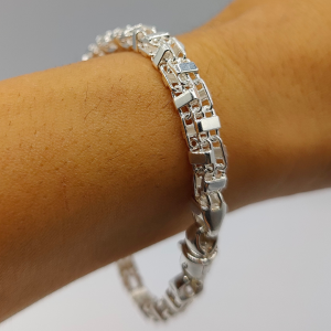 Pulsera bizantina de plata