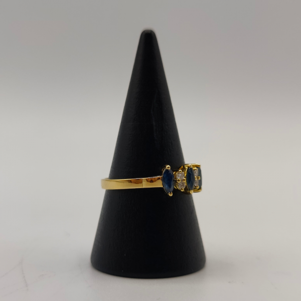 Anillo noche azulada