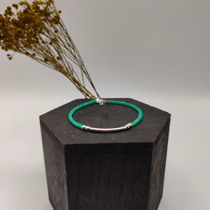 Pulsera de amazonita azul