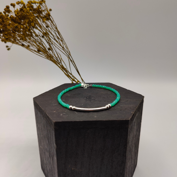 Pulsera de amazonita azul