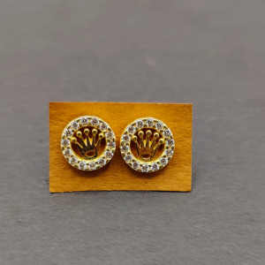 Pendientes de Plata Tipo Rolex con Circonitas