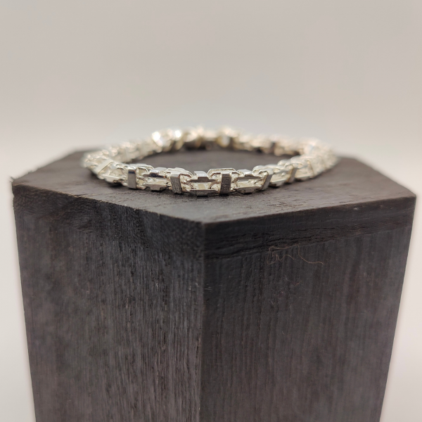 Pulsera bizantina de plata