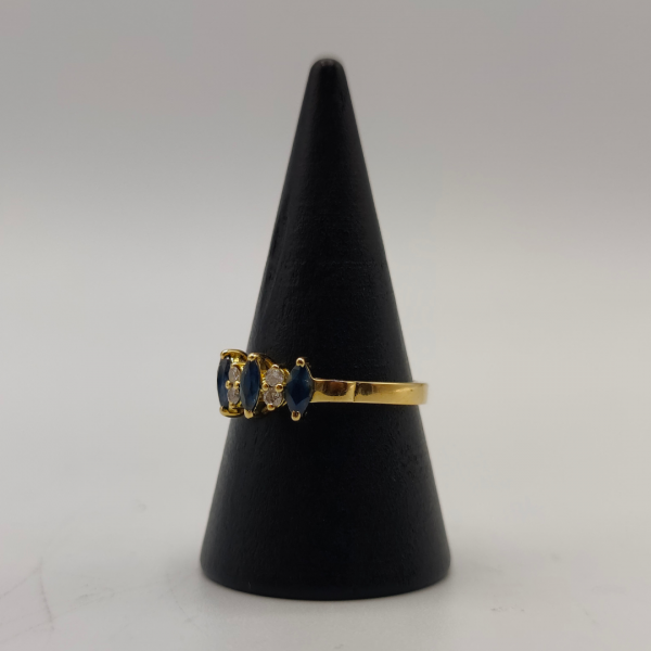 Anillo noche azulada