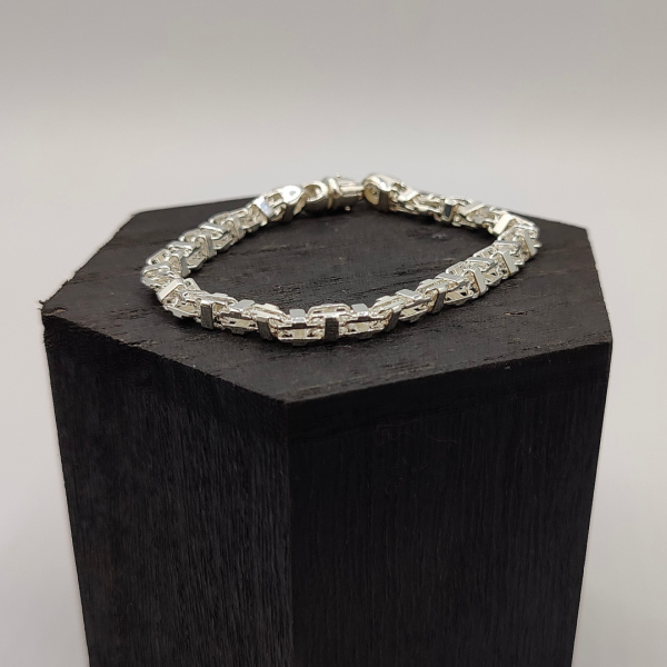 Pulsera bizantina de plata
