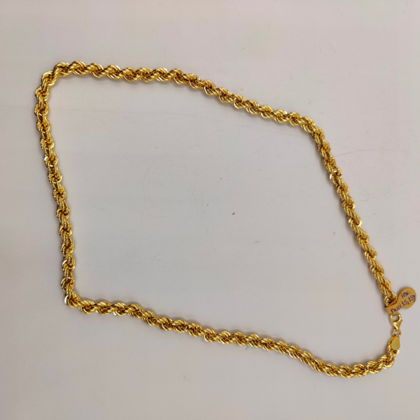 Cadena cordón 55 cm 6 mm