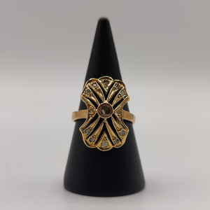 Anillo estilo vintage con diamantes
