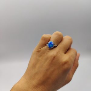 Anillo ópalo ovalado