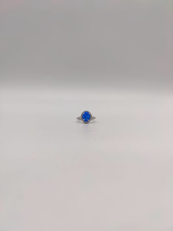 Anillo ópalo ovalado