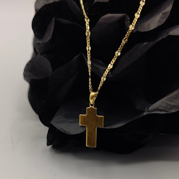 Colgante cruz oro 18 k