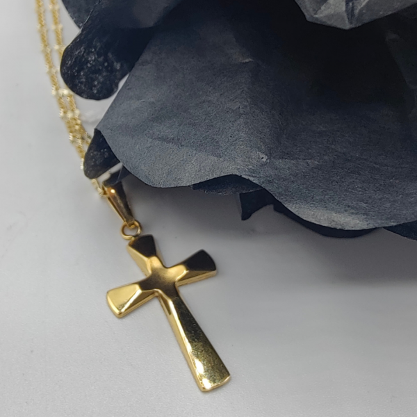 Colgante cruz oro 18 k