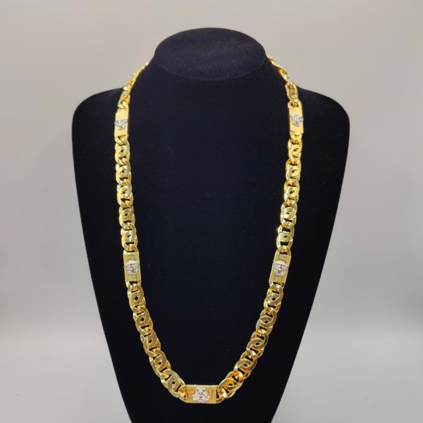 Collar barbada estilo versace 65 cm 13 mm