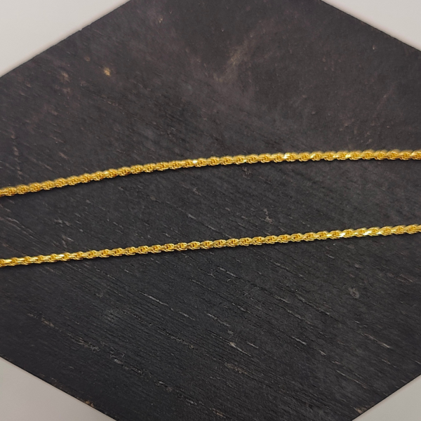 Cadena cordón 50 cm 2 mm cierre pato