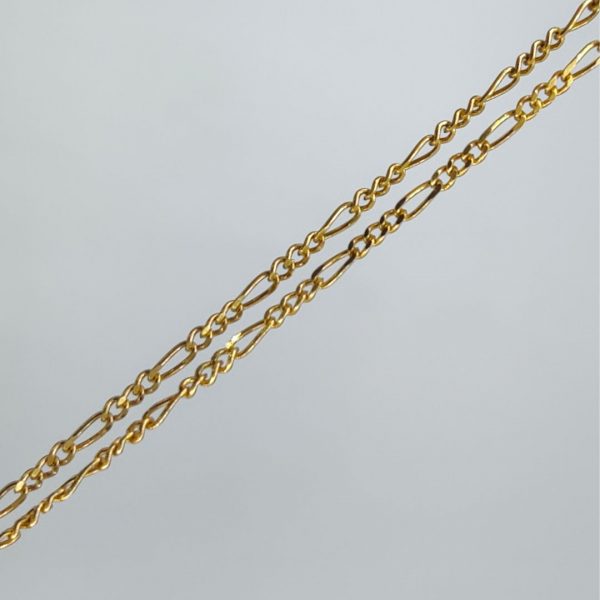 cadena fígaro 40 cm 1 mm 18 k
