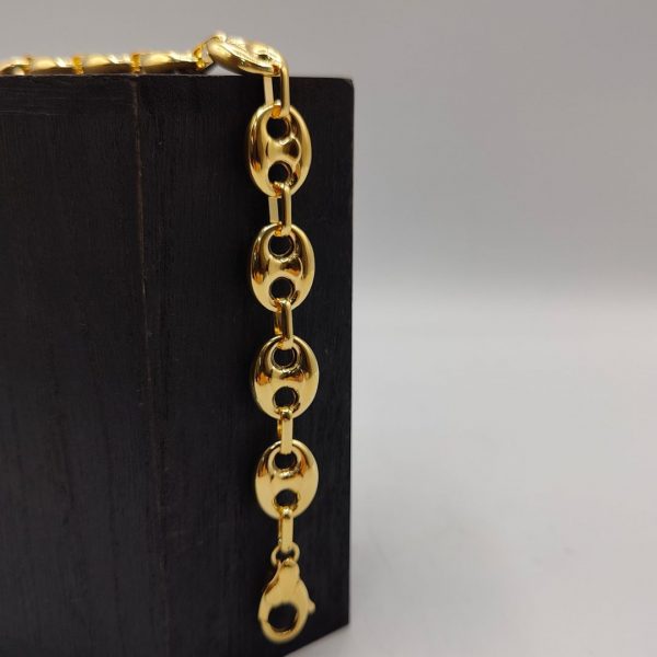 Pulsera Calabrote de 14 mm en Oro de 18K