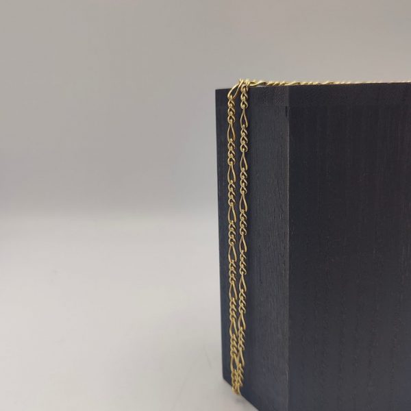 cadena fígaro 50 cm 4 mm oro de 18 k