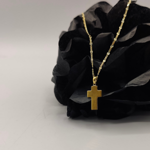 Colgante cruz oro 18 k