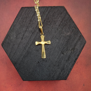 Colgante cruz oro 18 k
