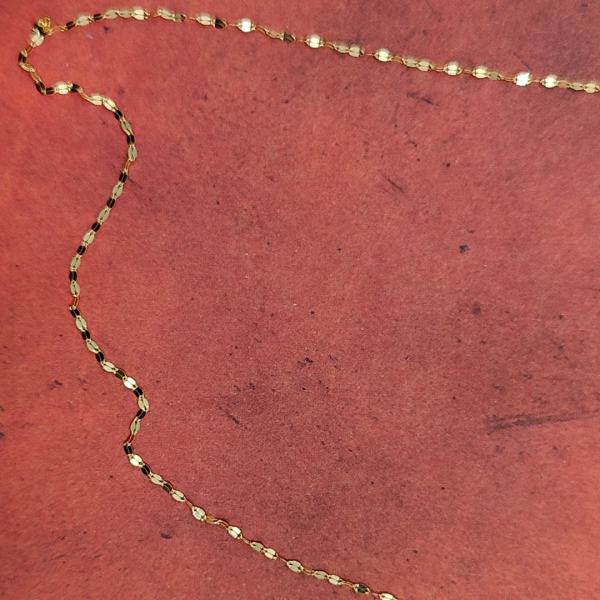 Cadena Fina Rolo de 45 cm y 2 mm en Oro