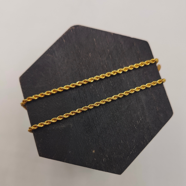 Cadena cordón 40 cm 3 mm