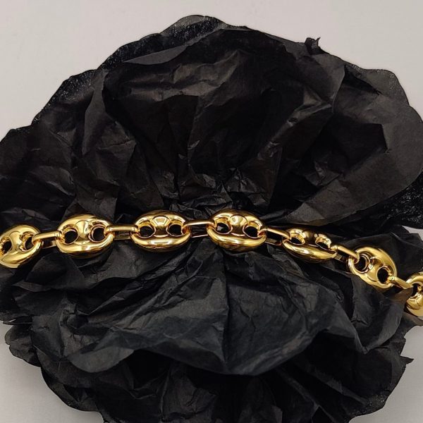 Pulsera Calabrote de 14 mm en Oro de 18K