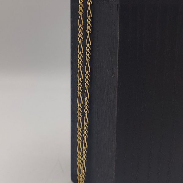 cadena fígaro 50 cm 4 mm oro de 18 k