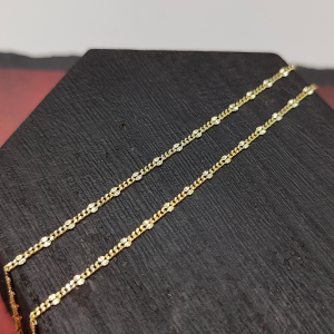 Cadena Fina Fígaro de 40 cm y 2 mm en Oro de 18k
